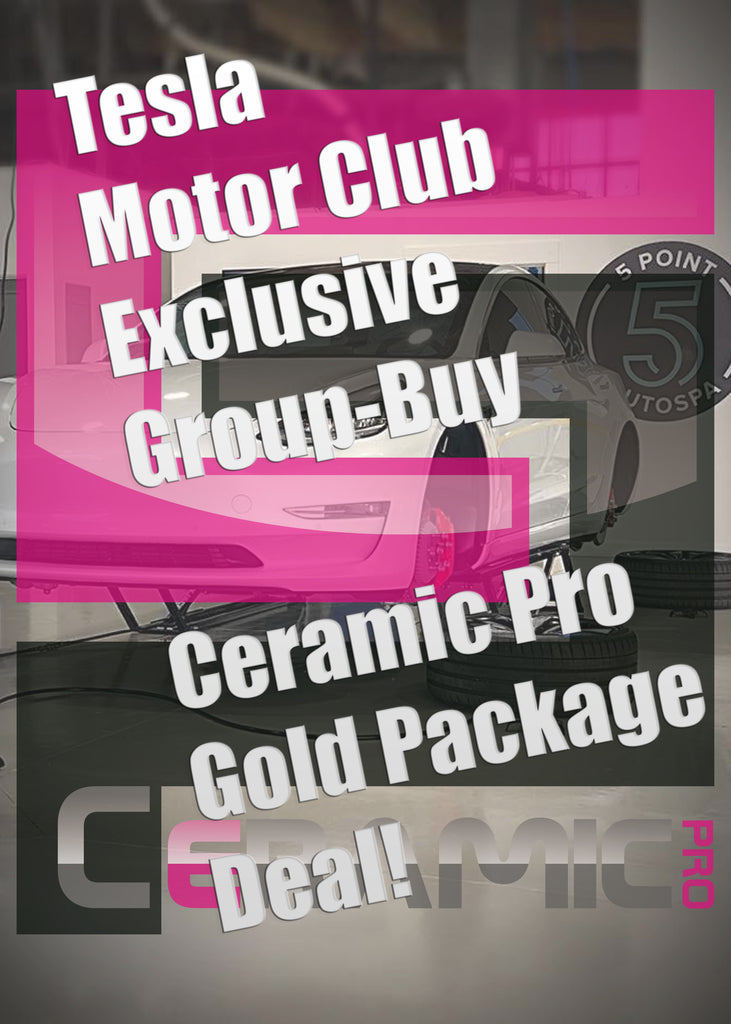 5 Point Auto Spa - Tesla Lifetime Warranty Ceramic Pro $1090